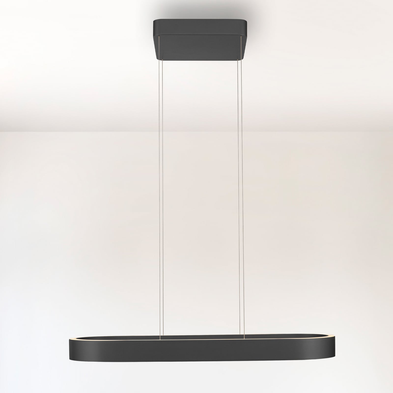 LED pendellampe Q-Stretto svart 86,8 cm CCT forfra