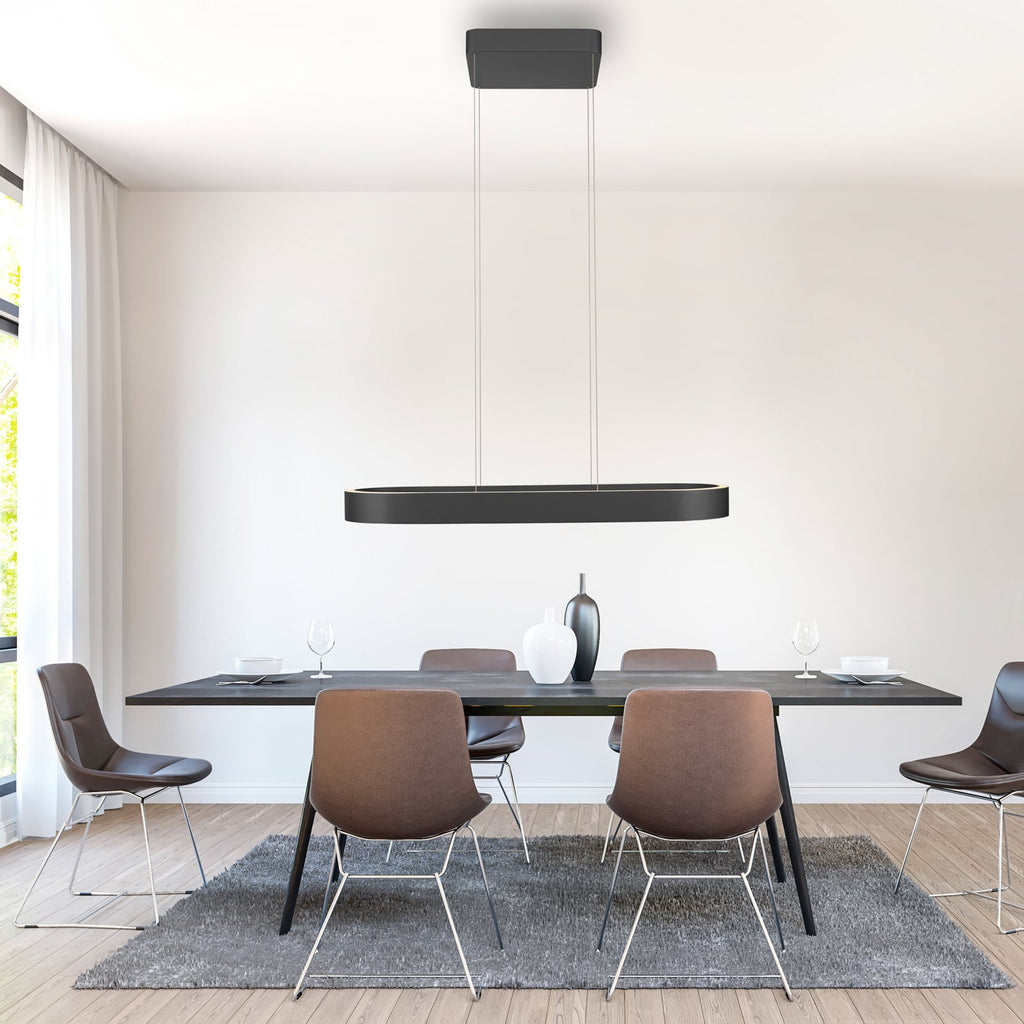 LED pendellampe Q-Stretto svart 86,8 cm CCT bakside