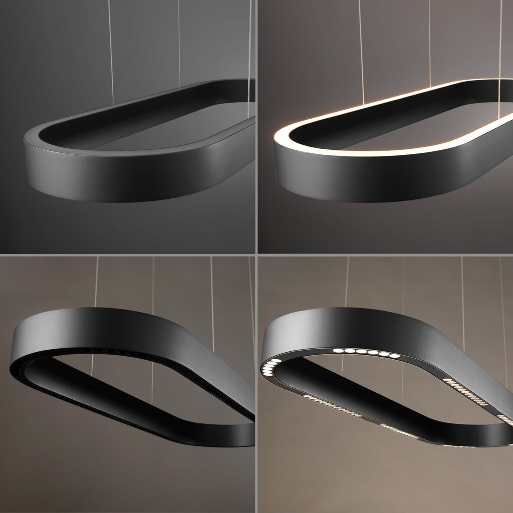LED pendellampe Q-Stretto svart 86,8 cm CCT dimmefunksjon