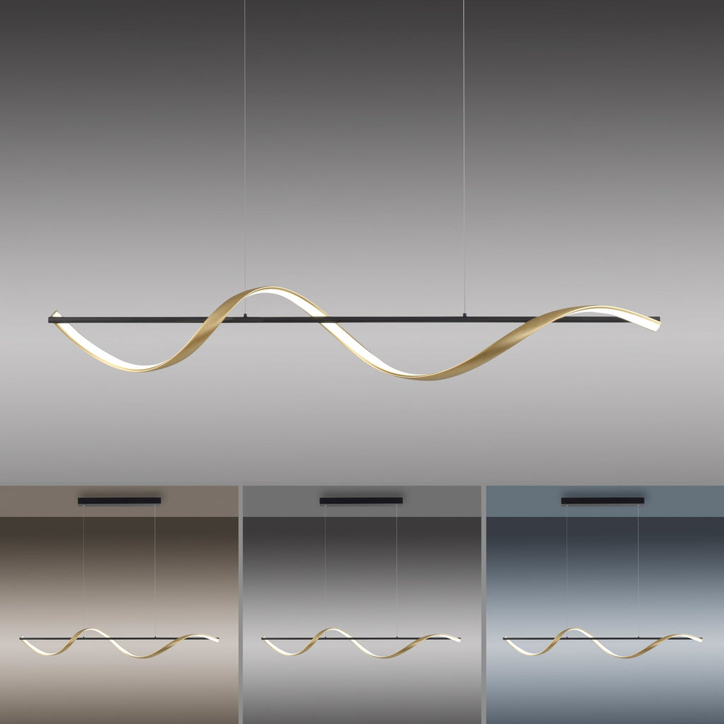 LED-pendellampe Q-Swing CCT dimbar detalj av oppheng