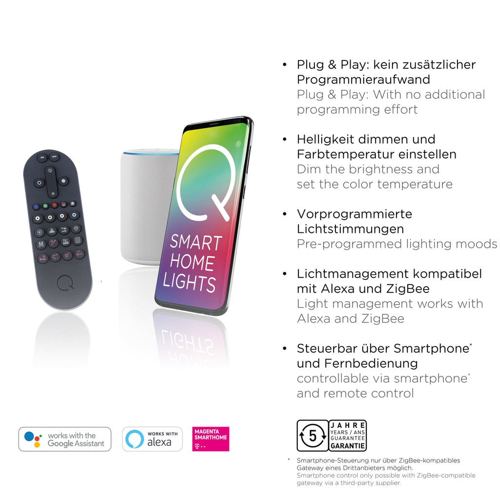 LED-pendellampe Q-Swing CCT dimbar oversikt fra siden