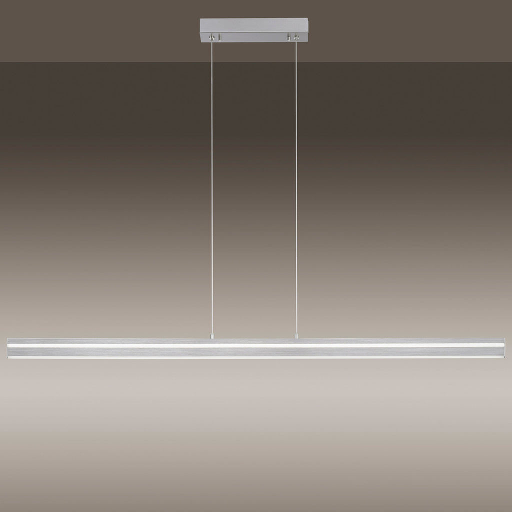 LED pendellampe Q-VITO bjelke 130 cm stål dimbar Zigbee montert i rom