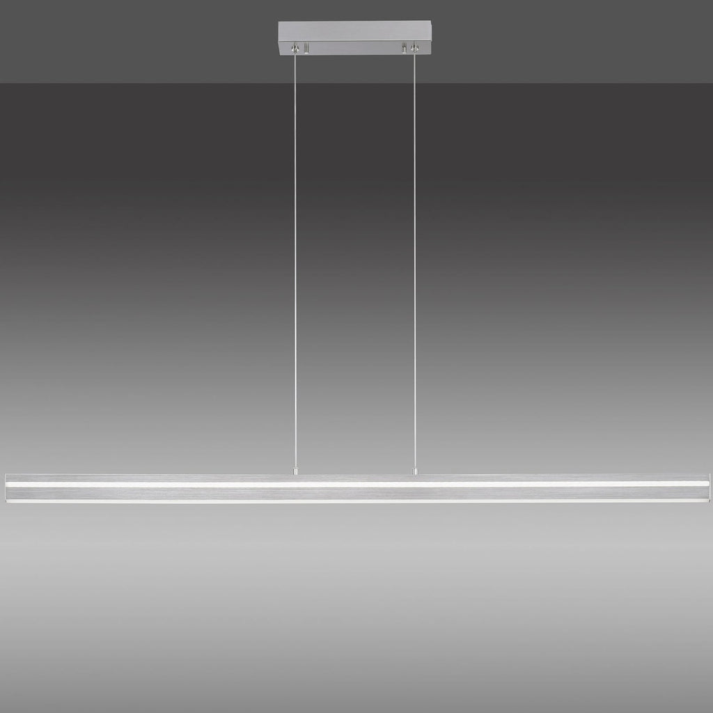 LED pendellampe Q-VITO bjelke 130 cm stål dimbar Zigbee nærbilde av kontrollpanel