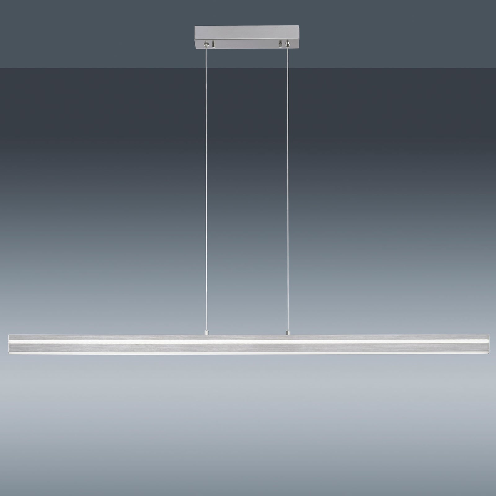 LED pendellampe Q-VITO bjelke 130 cm stål dimbar Zigbee fjernkontroll