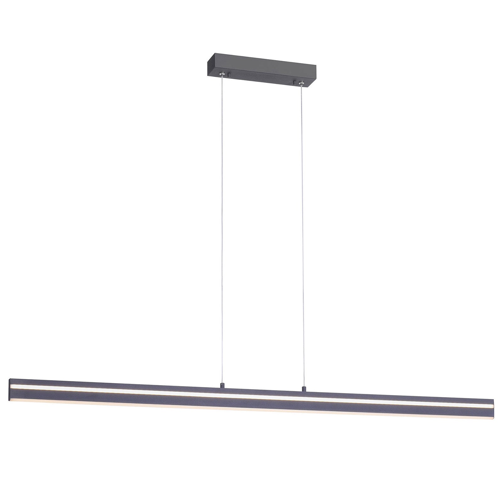 LED pendellampe Q-VITO bjelke dimbar antrasitt 130 cm Zigbee app-styring