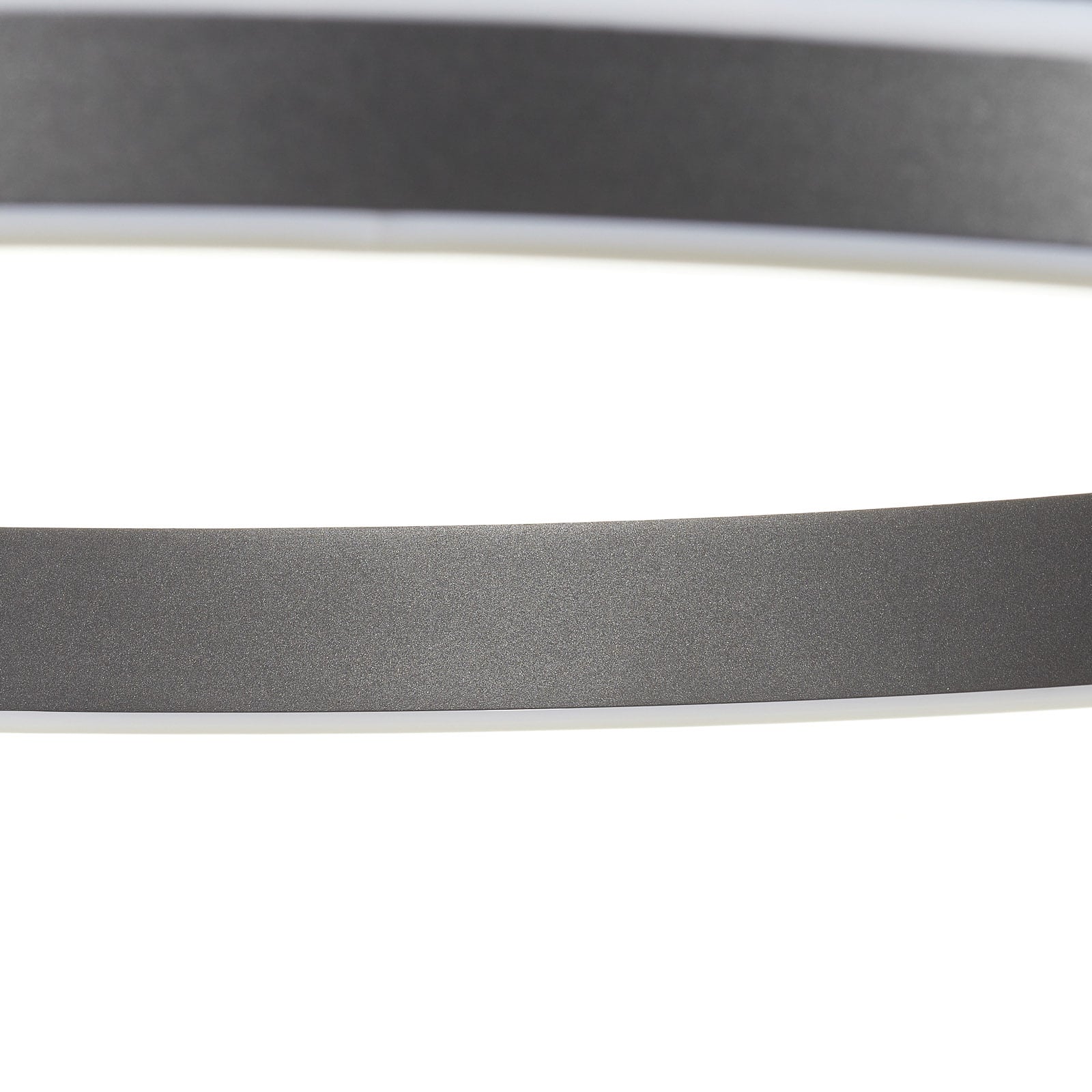 LED pendellampe Q-VITO ring dimbar antrasitt nærbilde metallring