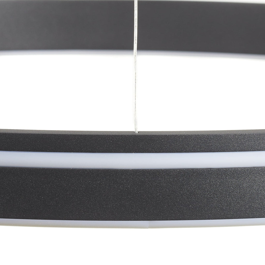 LED pendellampe Q-VITO ring dimbar antrasitt fjernkontroll