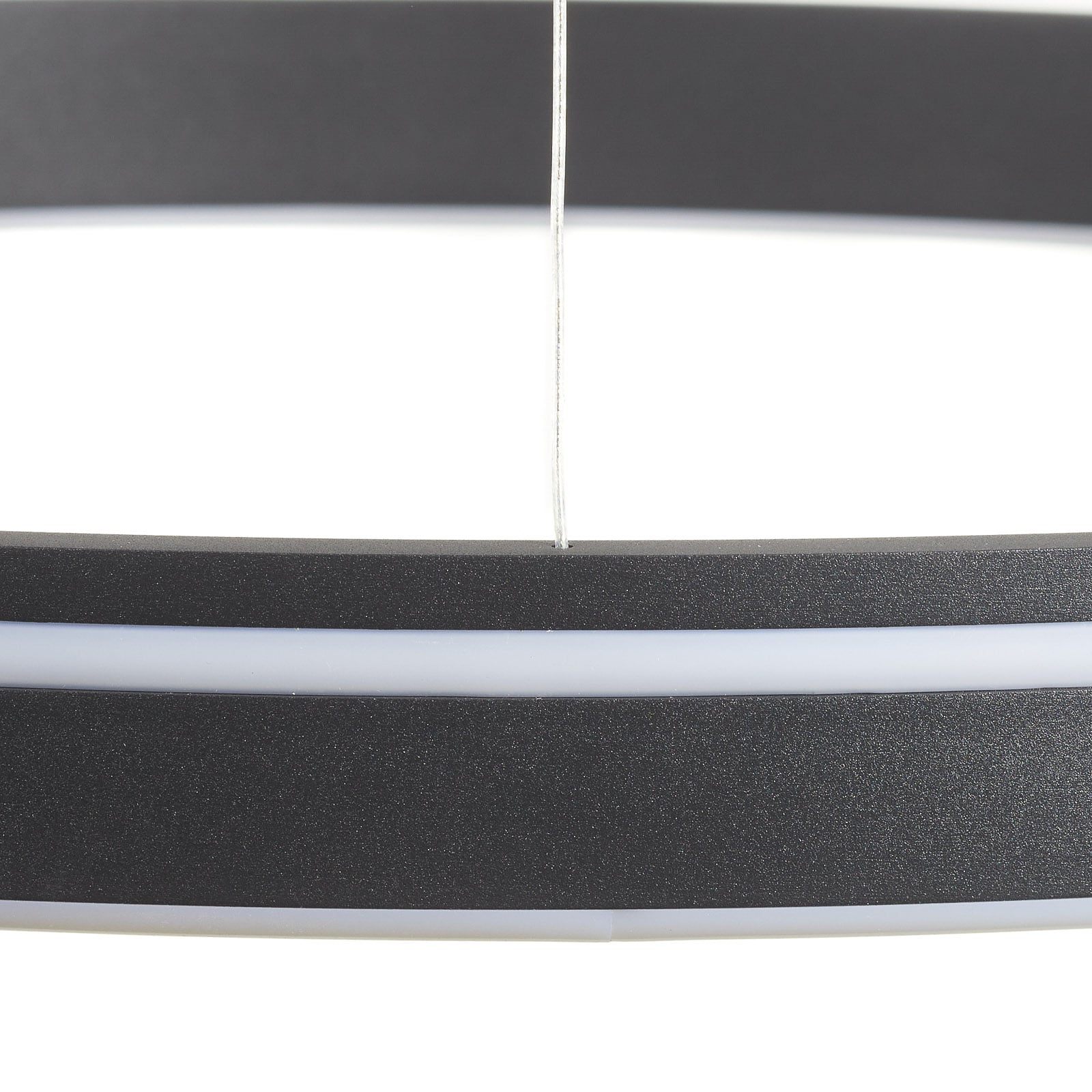 LED pendellampe Q-VITO ring dimbar antrasitt fjernkontroll