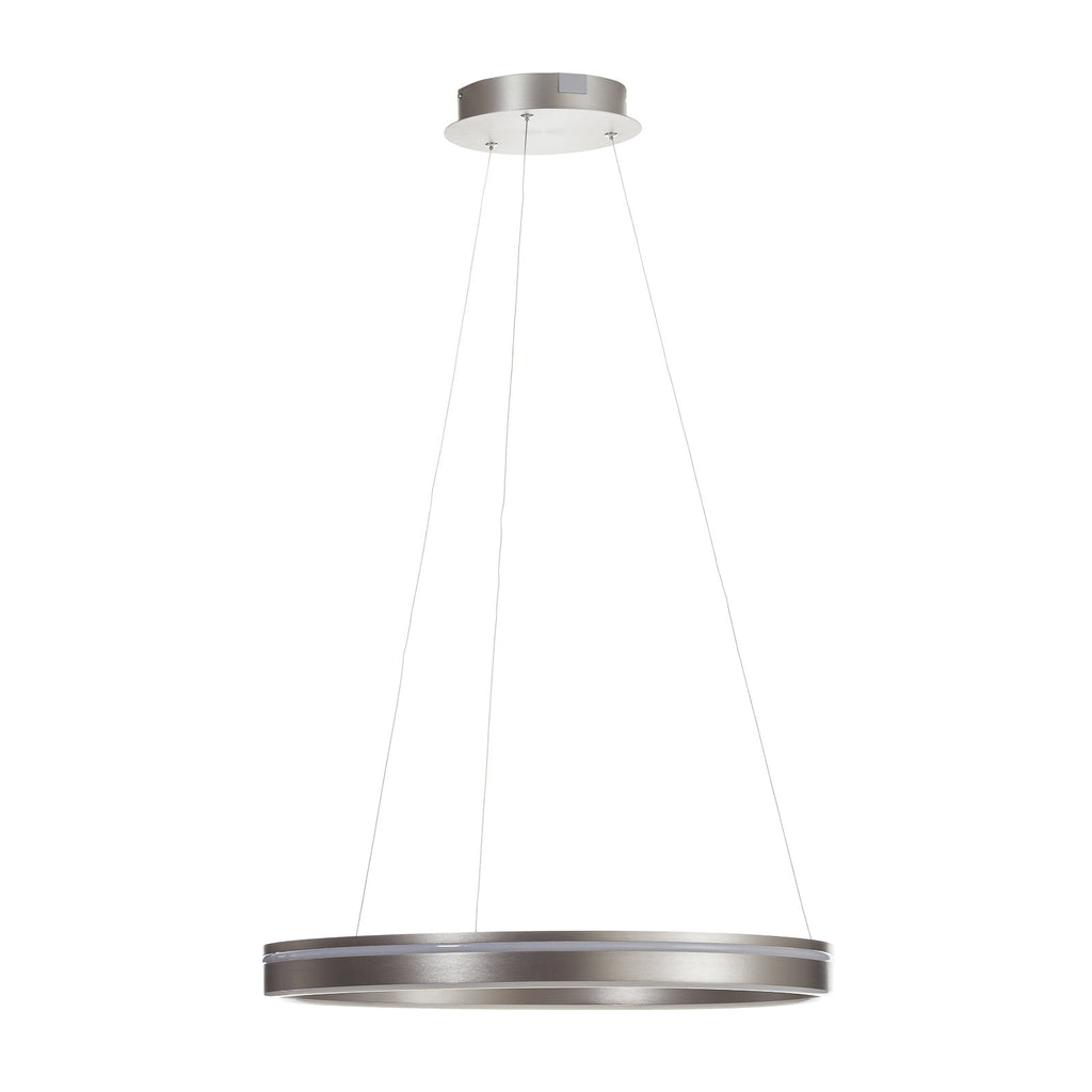 LED pendellampe Q-VITO ring dimbar stål Ø59 cm Zigbee detalj