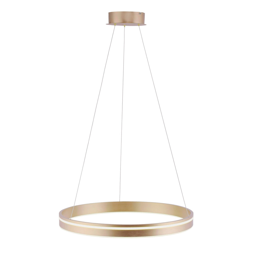 LED pendellampe Q-VITO ring matt messing ZigBee-modul