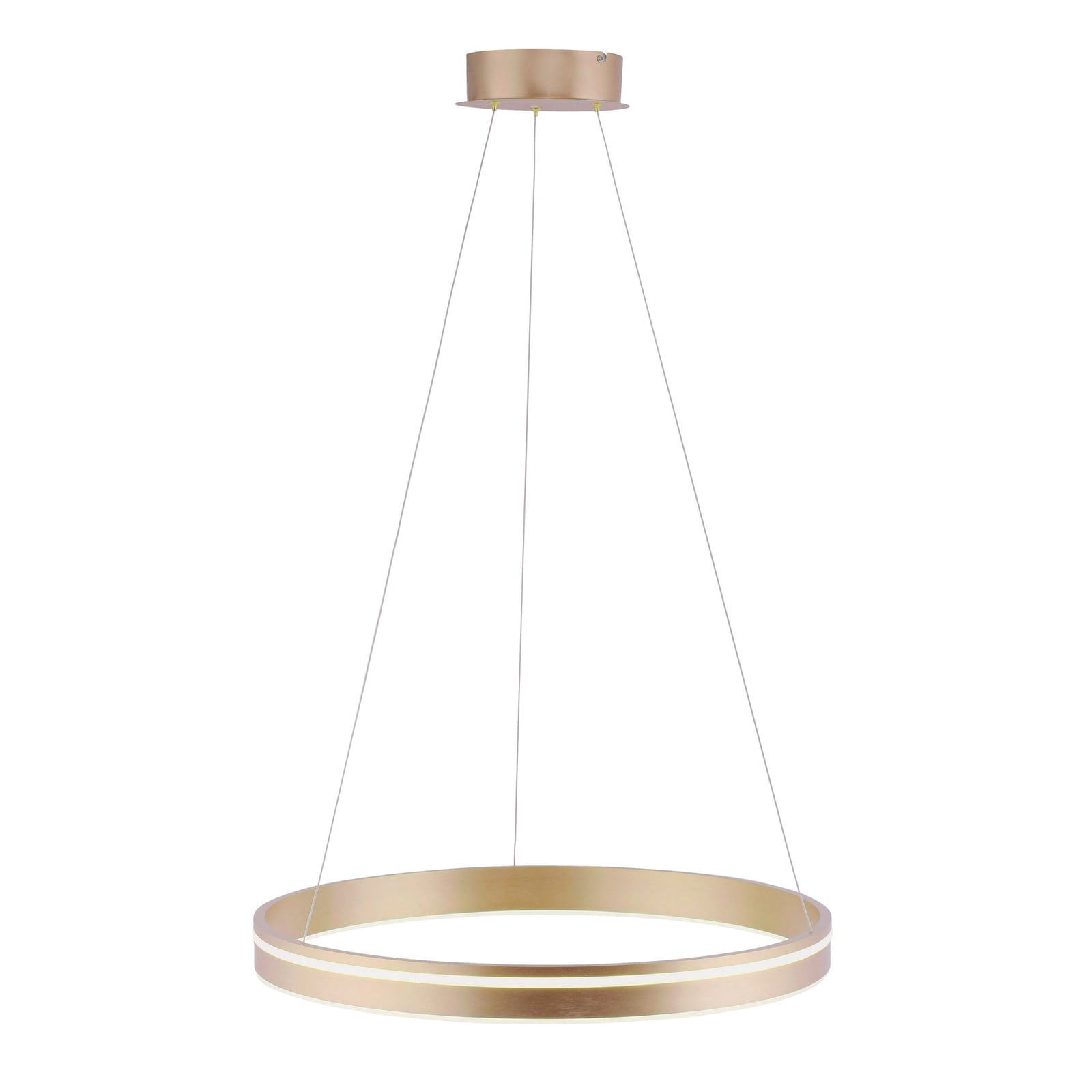 LED pendellampe Q-VITO ring matt messing ZigBee-modul