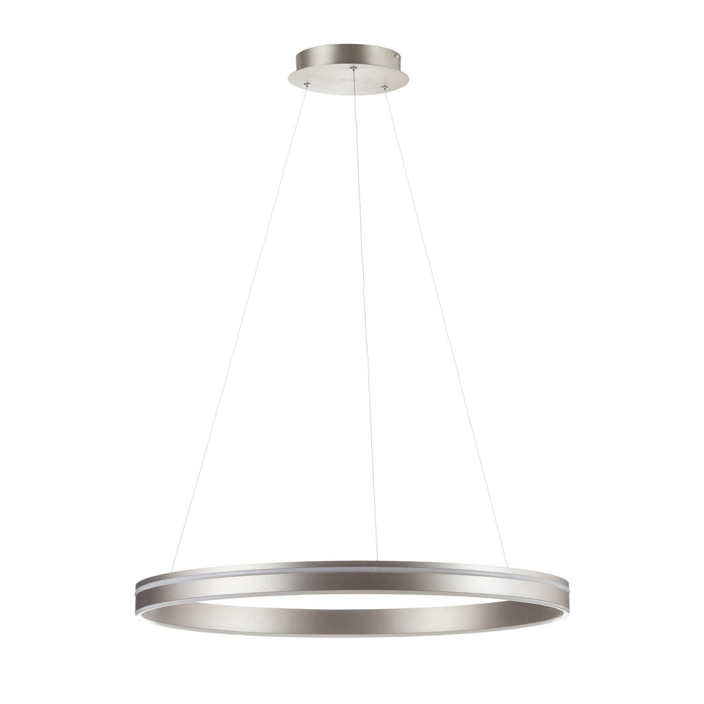 LED pendellampe Q-VITO ringform stål forfra