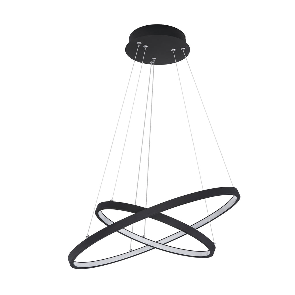 Detaljbilde av LED pendellampe Ralph 2-lys dimbar svart