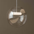 LED pendellampe Reveal røykglass dimbar Ø45 cm forfra
