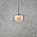 LED pendellampe Rika røykglass dimbar Ø15 cm forfra