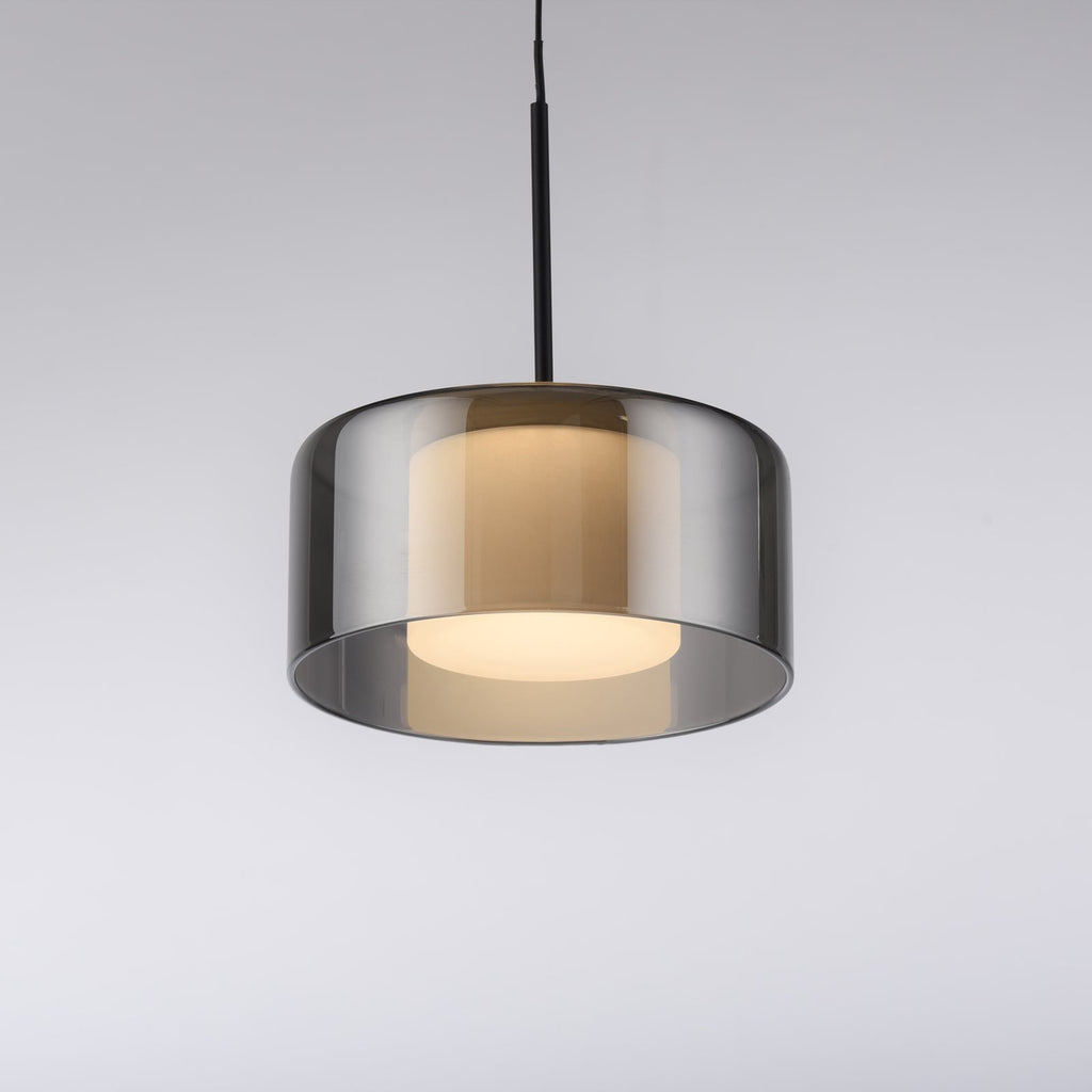 LED pendellampe Rika røykglass dimbar Ø15 cm nærbilde