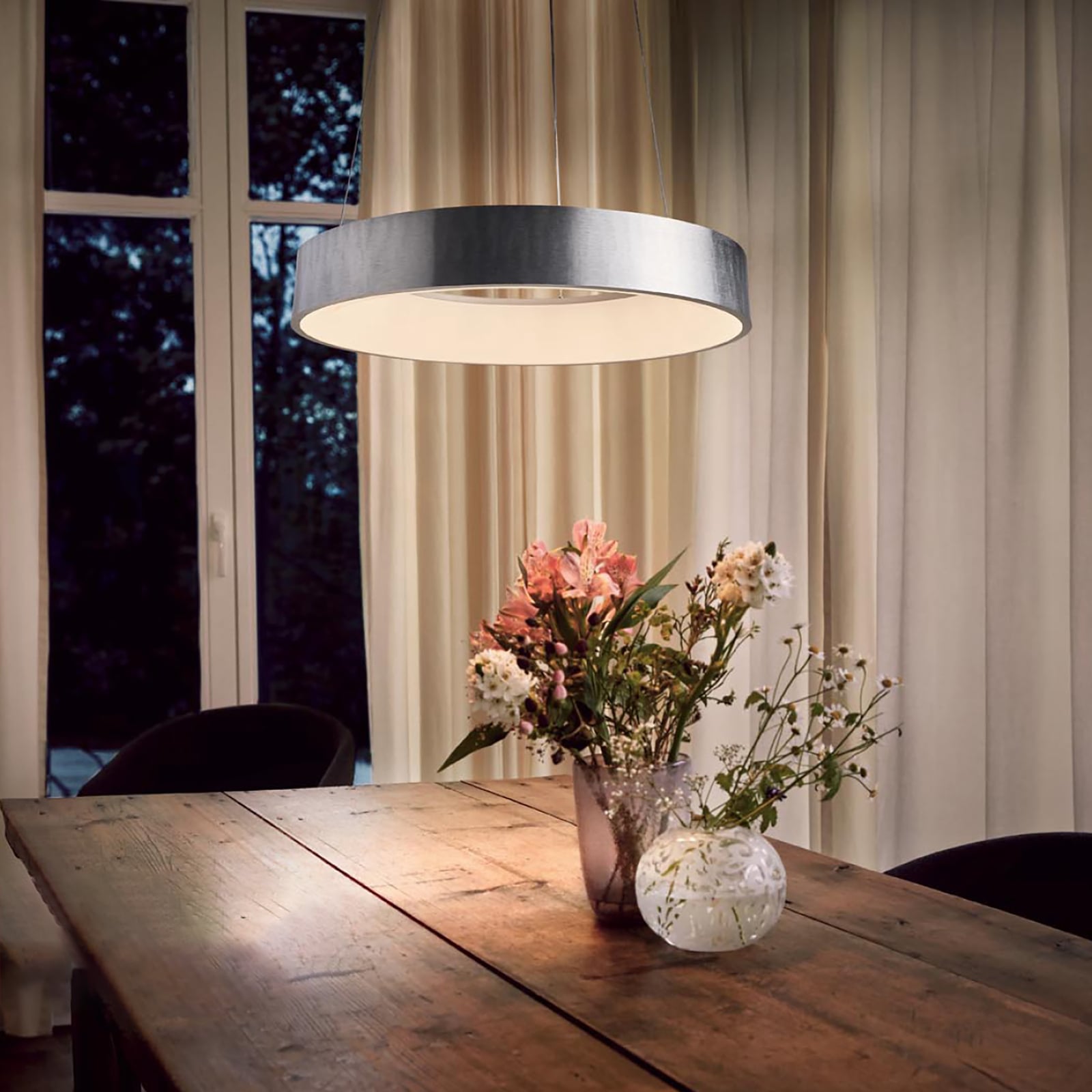LED pendellampe ring aluminium dimbar Ø45 cm CCT WiFi - LEDVANCE SMART+ bakside