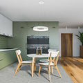 LED pendellampe Ringlede dimbar hvit Ø48 cm 40W forfra