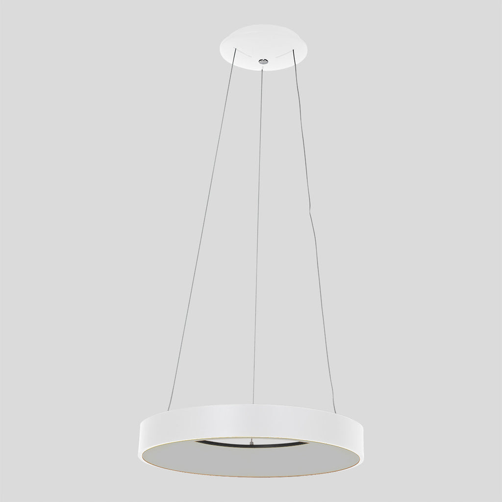 LED pendellampe Ringlede dimbar hvit Ø48 cm 40W montert i rom