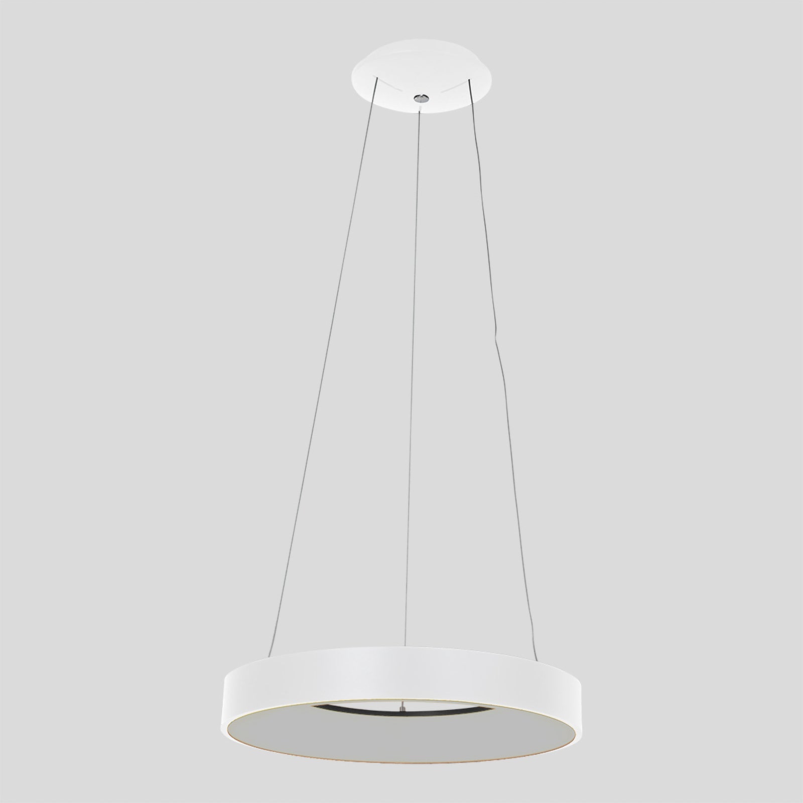 LED pendellampe Ringlede dimbar hvit Ø48 cm 40W montert i rom