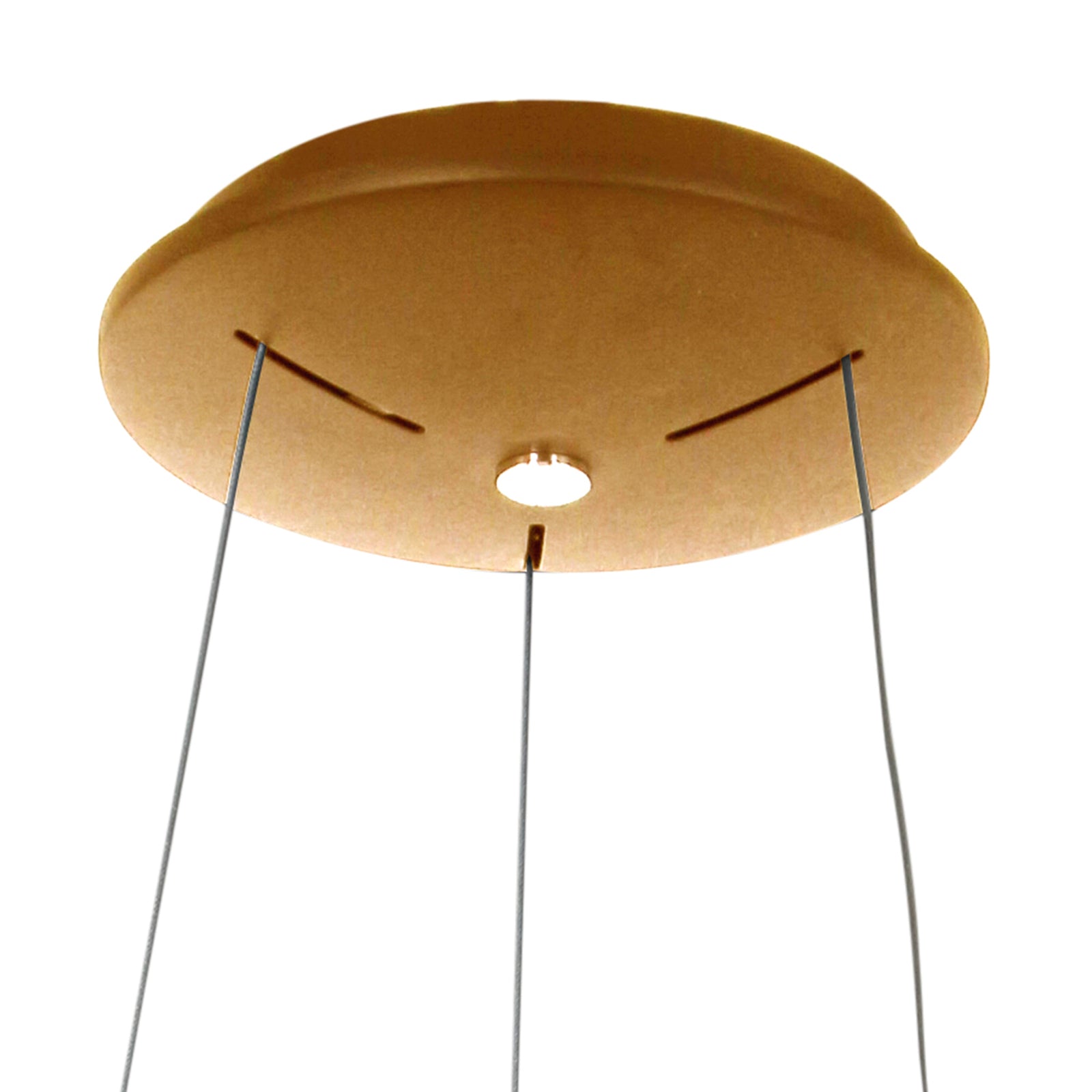 LED pendellampe Ringlede ringformet dimbar gull Ø48 cm 40W nærbilde