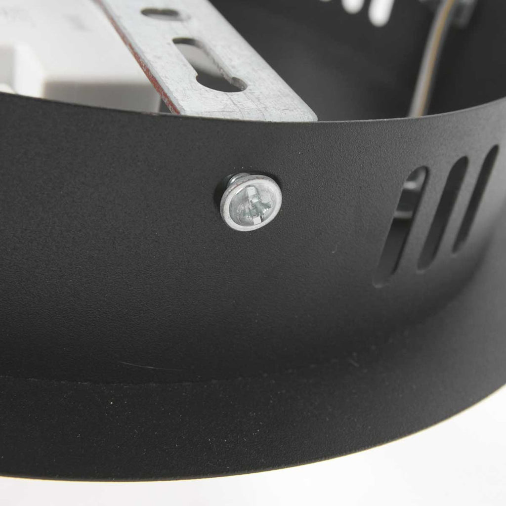 LED pendellampe Ringlux opp og ned dimbar svart Ø60 cm 42W nærbilde