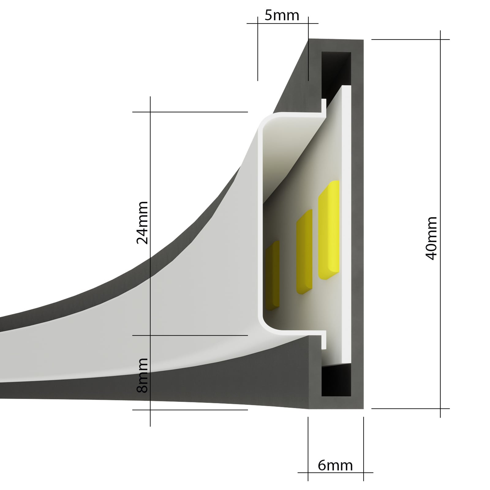 LED pendellampe Rio 110 Ø110 cm 70W 4000K svart oppheng