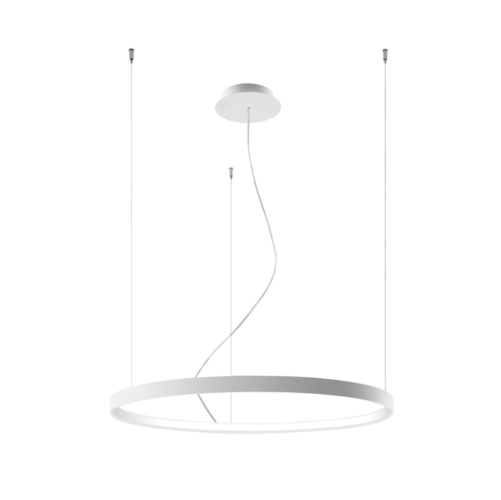 LED pendellampe Rio 78 hvit aluminium forfra