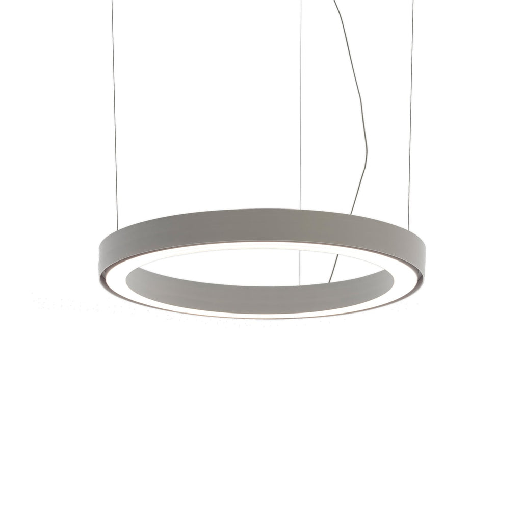 LED pendellampe Ripple ringformet dimbar hvit Ø50 cm forfra