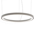 LED pendellampe Ripple ringformet hvit Ø90 cm forfra