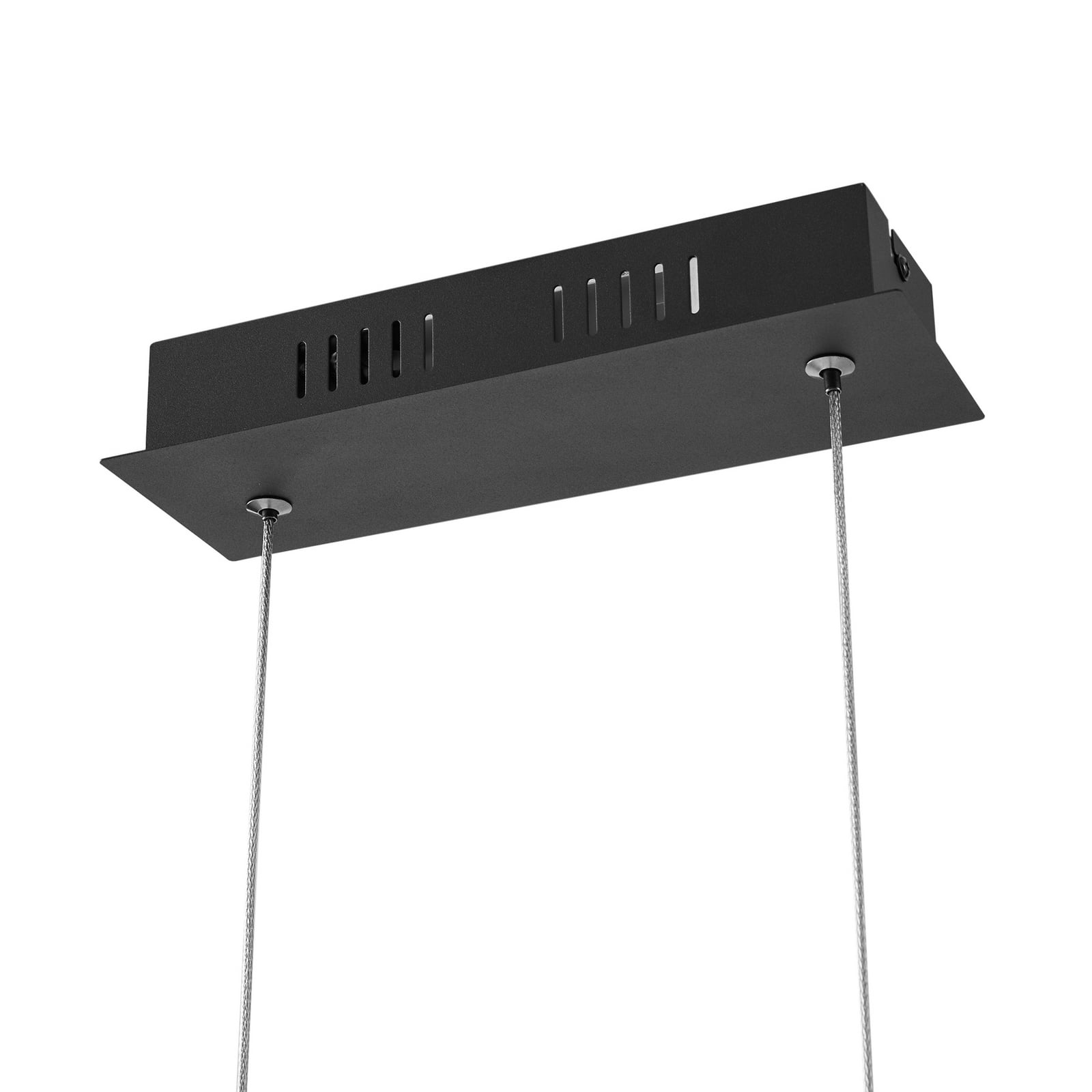 LED pendellampe Rodado svart aluminium 110 cm lysfordeling
