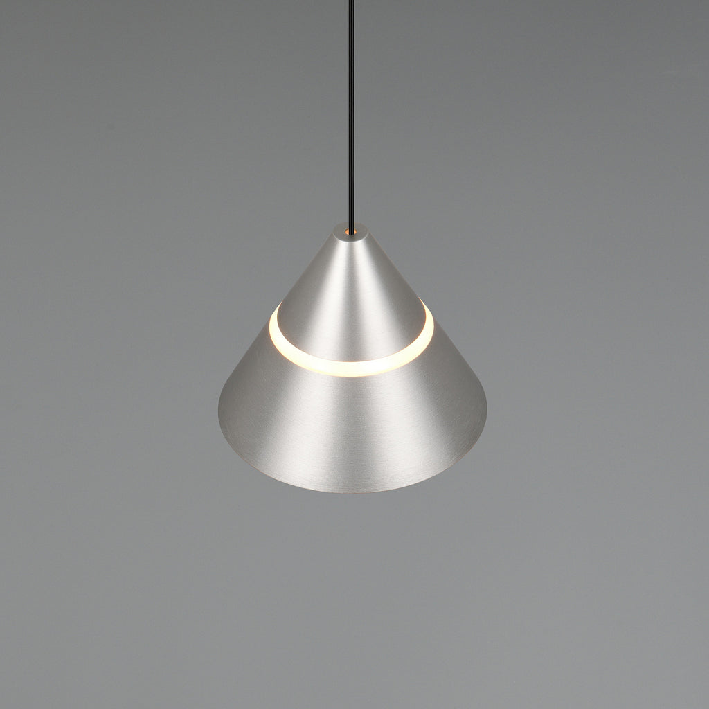 LED pendellampe Romeo matt nikkel metall montert