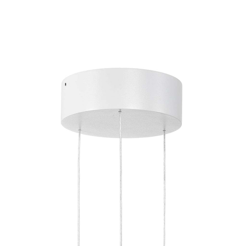 LED pendellampe Rotari hvit pressstøpt aluminium med justerbar høyde
