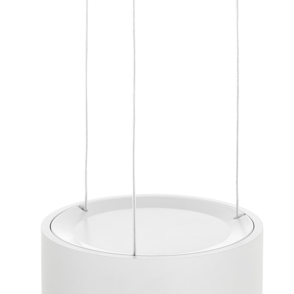 LED pendellampe Rotari hvit pressstøpt aluminium lyseffekt