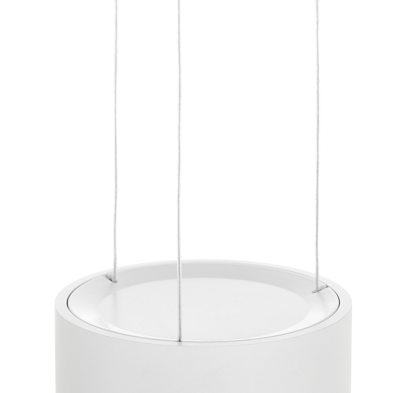 LED pendellampe Rotari hvit pressstøpt aluminium lyseffekt