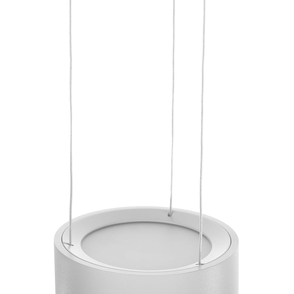 LED pendellampe Rotari opp og ned dimbar hvit Ø12 cm lysbilde på vegg og tak