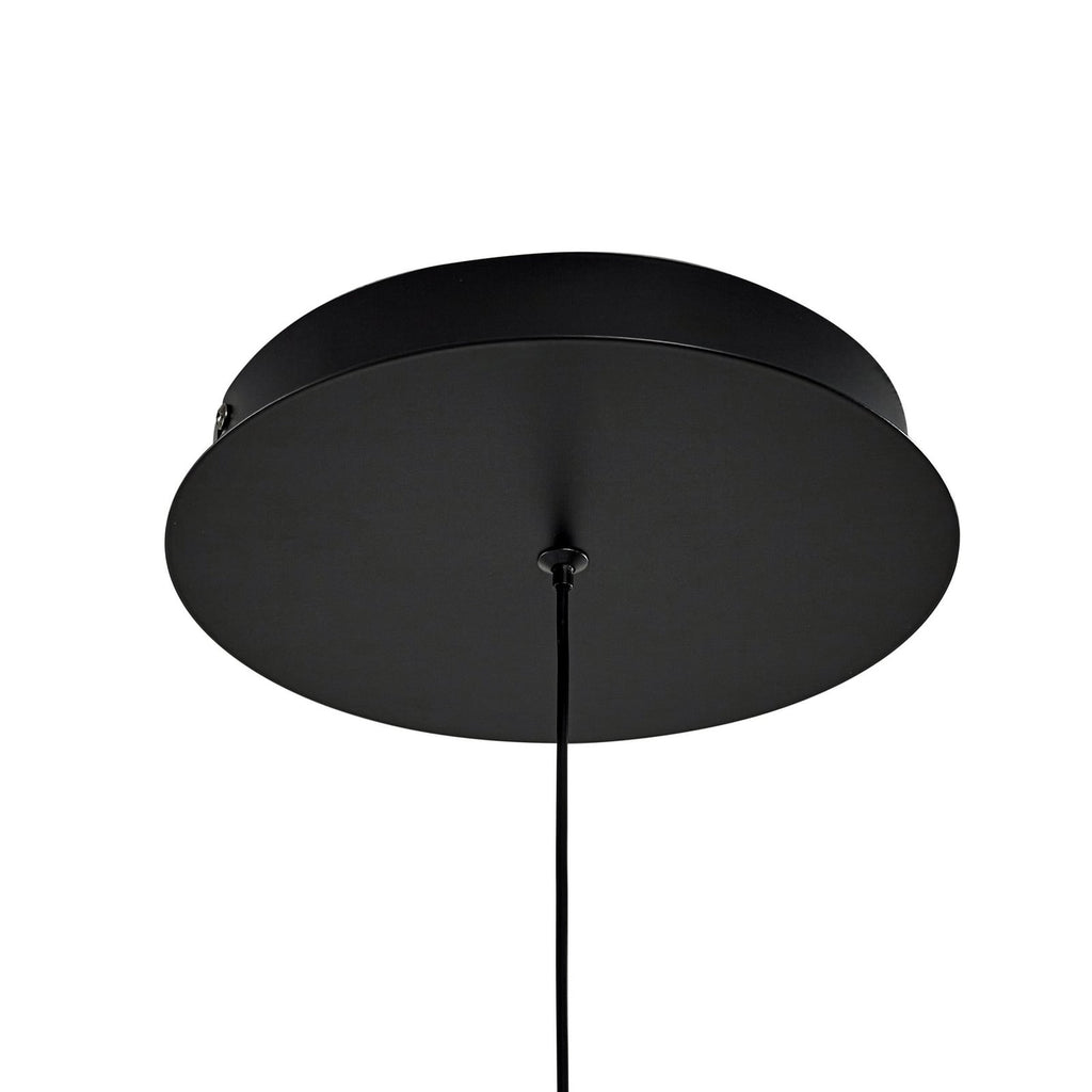 LED pendellampe Rovan svart Ø60 cm dimmer kontroll