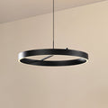 LED pendellampe Rovan svart Ø60 cm front