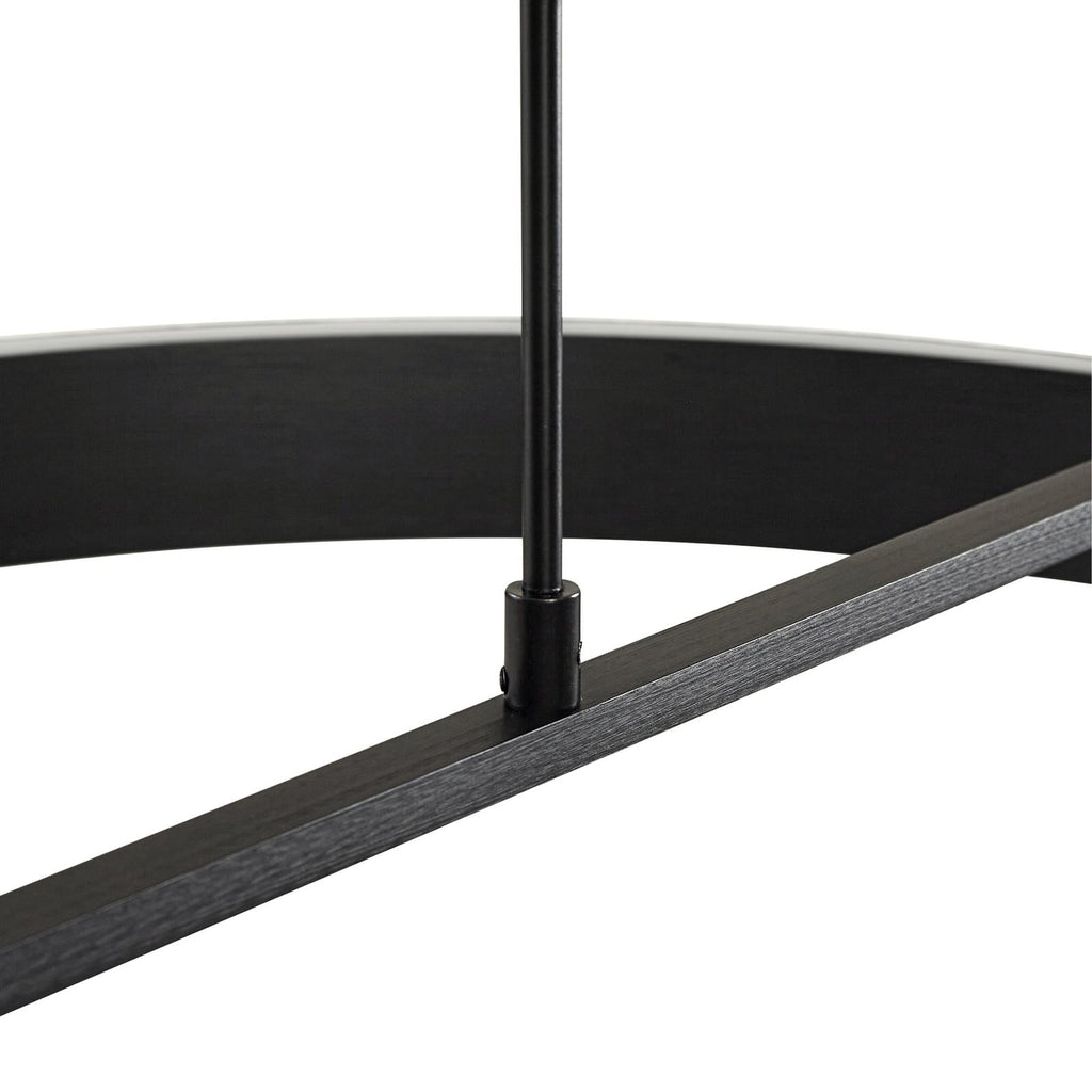 LED pendellampe Rovan svart Ø60 cm lysdetalj