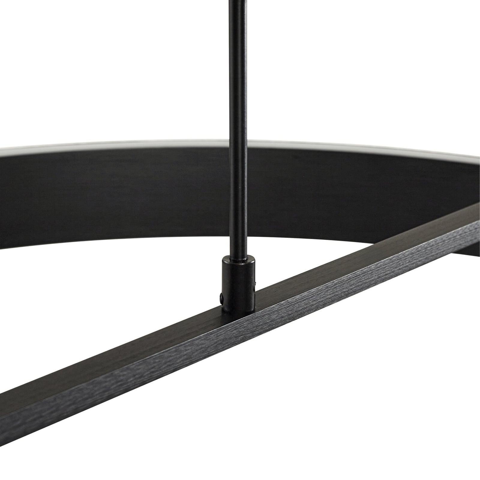 LED pendellampe Rovan svart Ø60 cm lysdetalj
