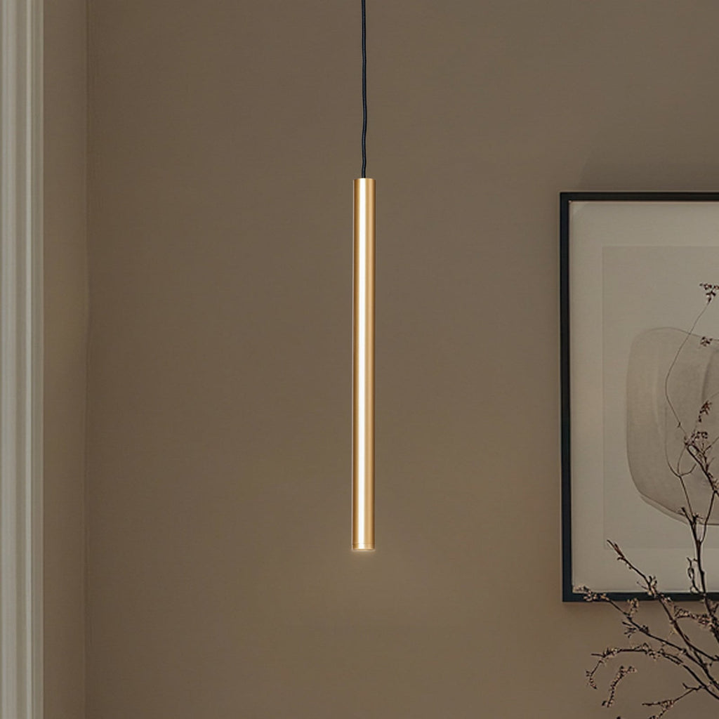 LED pendellampe Rulo gull stål forfra