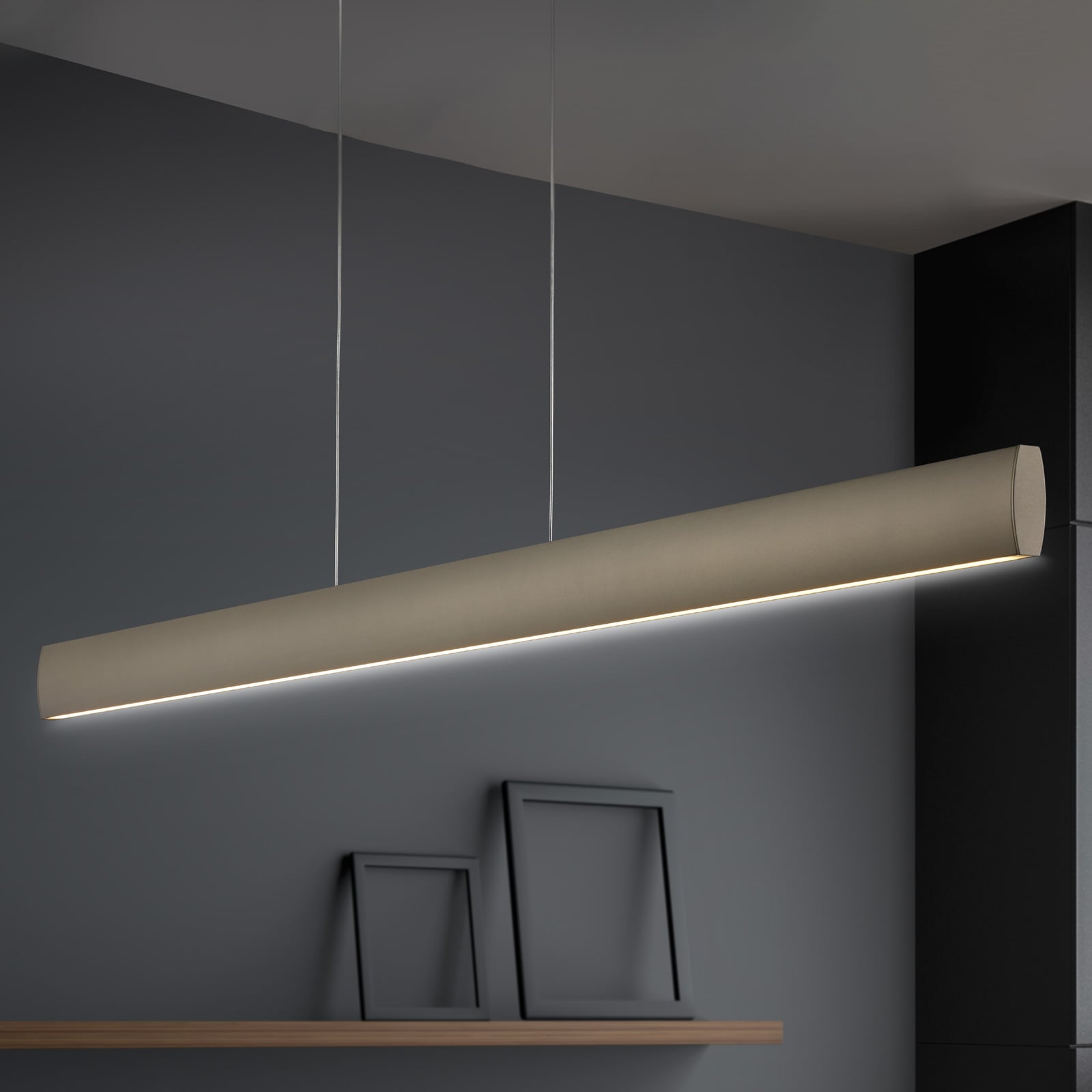 LED pendellampe Runa bronse dimbar CCT 92 cm 43W forfra