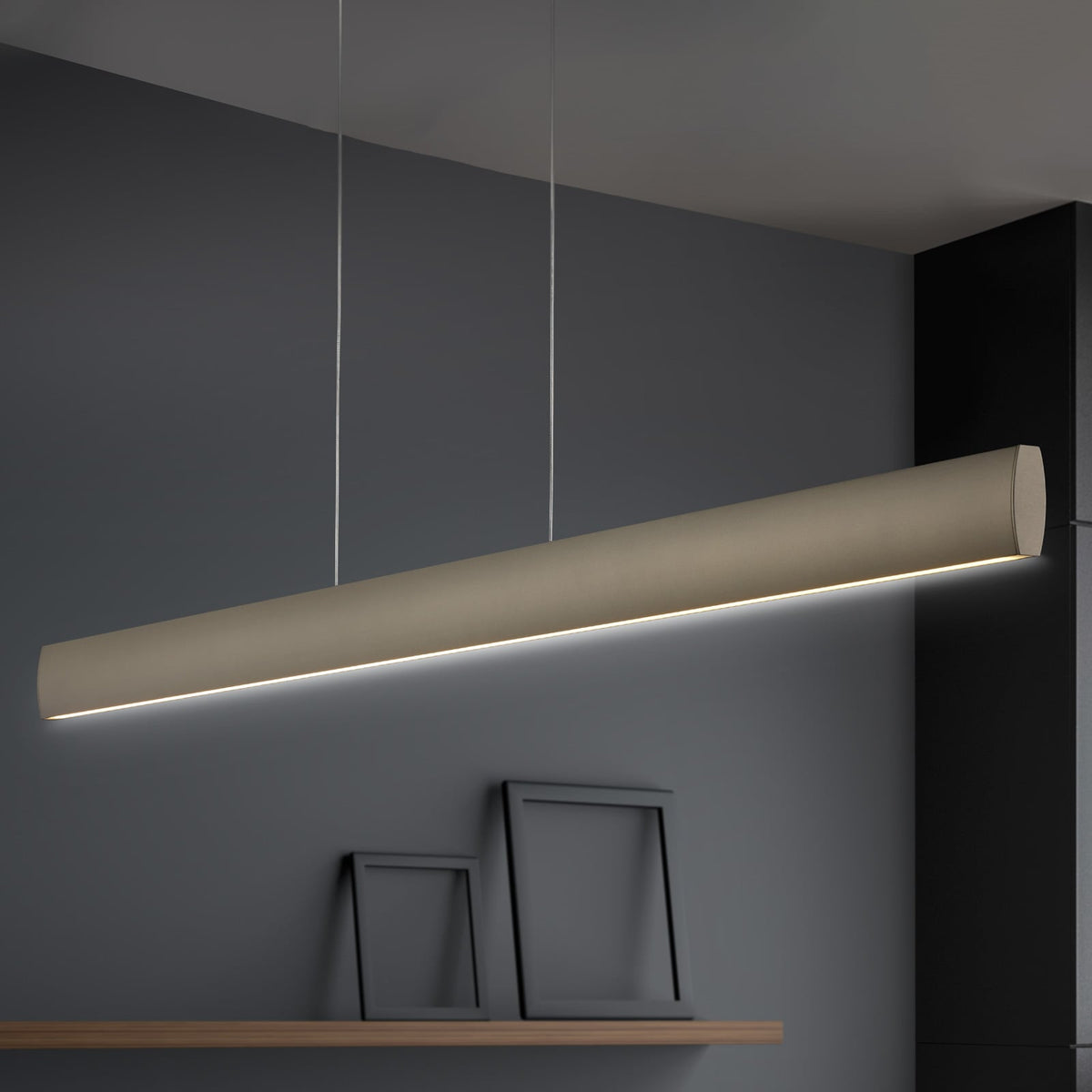 LED pendellampe Runa bronse dimbar CCT 92 cm 43W forfra