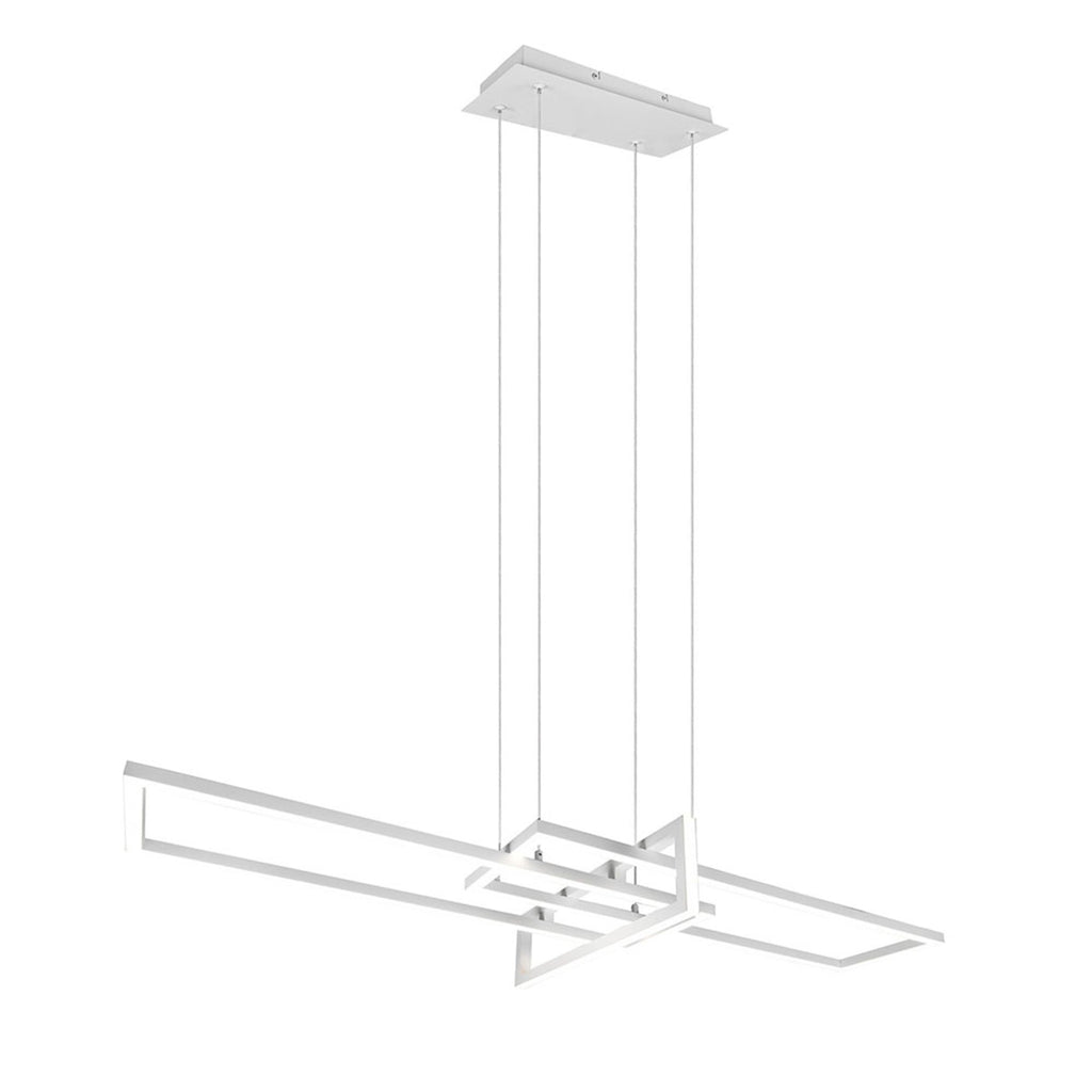 LED pendellampe Salinas dimbar hvit matt 110 cm 34W 4000K design