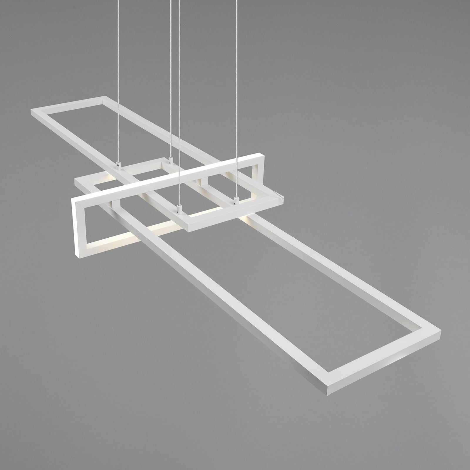 LED pendellampe Salinas dimbar hvit matt 110 cm 34W 4000K front