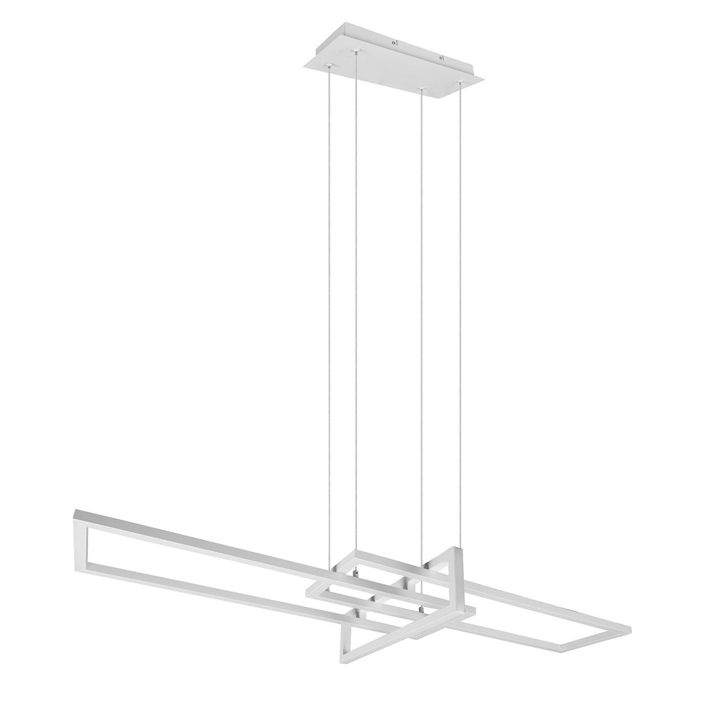 LED pendellampe Salinas dimbar hvit matt 110 cm 34W 4000K lys