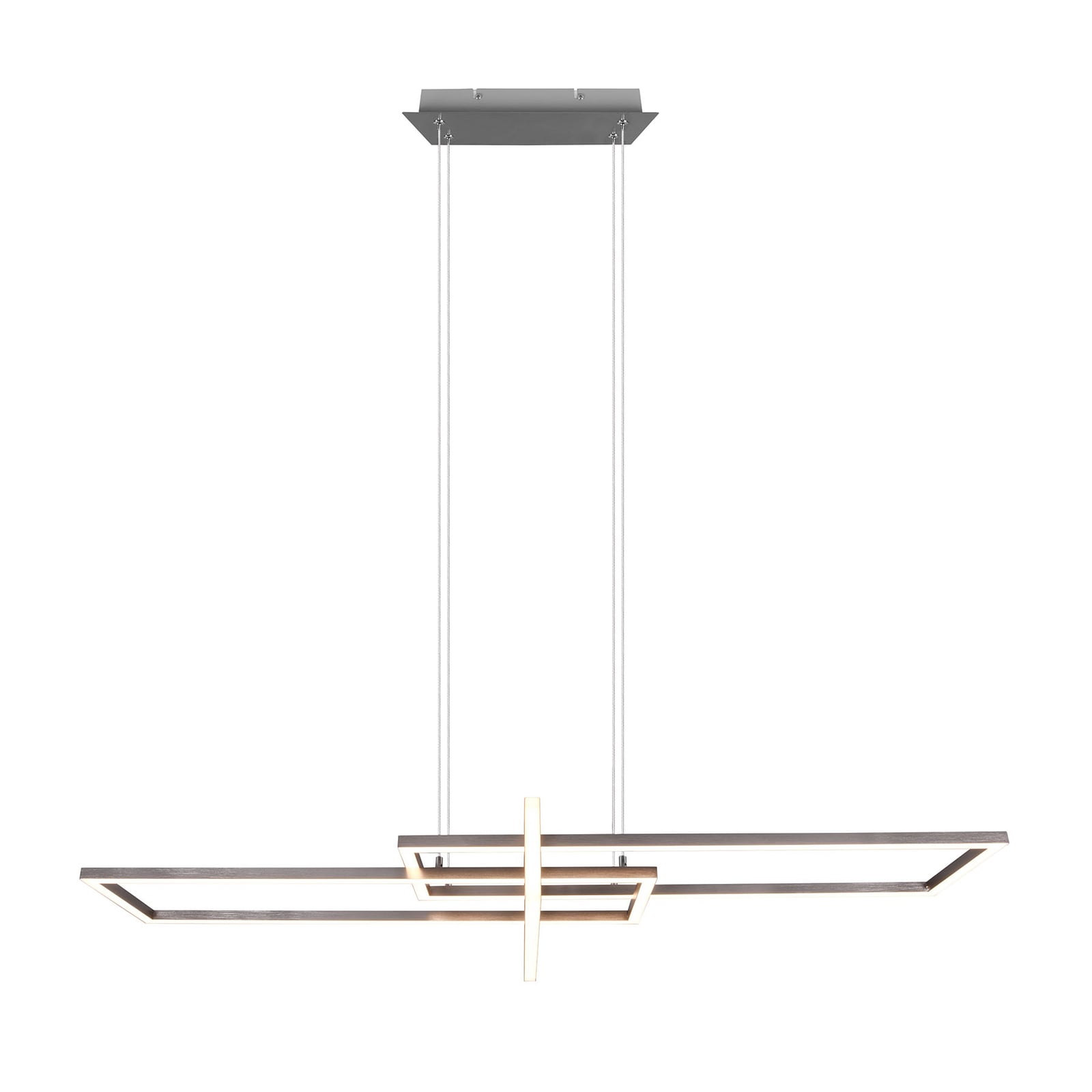LED pendellampe Salinas matt nikkel dimbar 34W 3000K oppheng