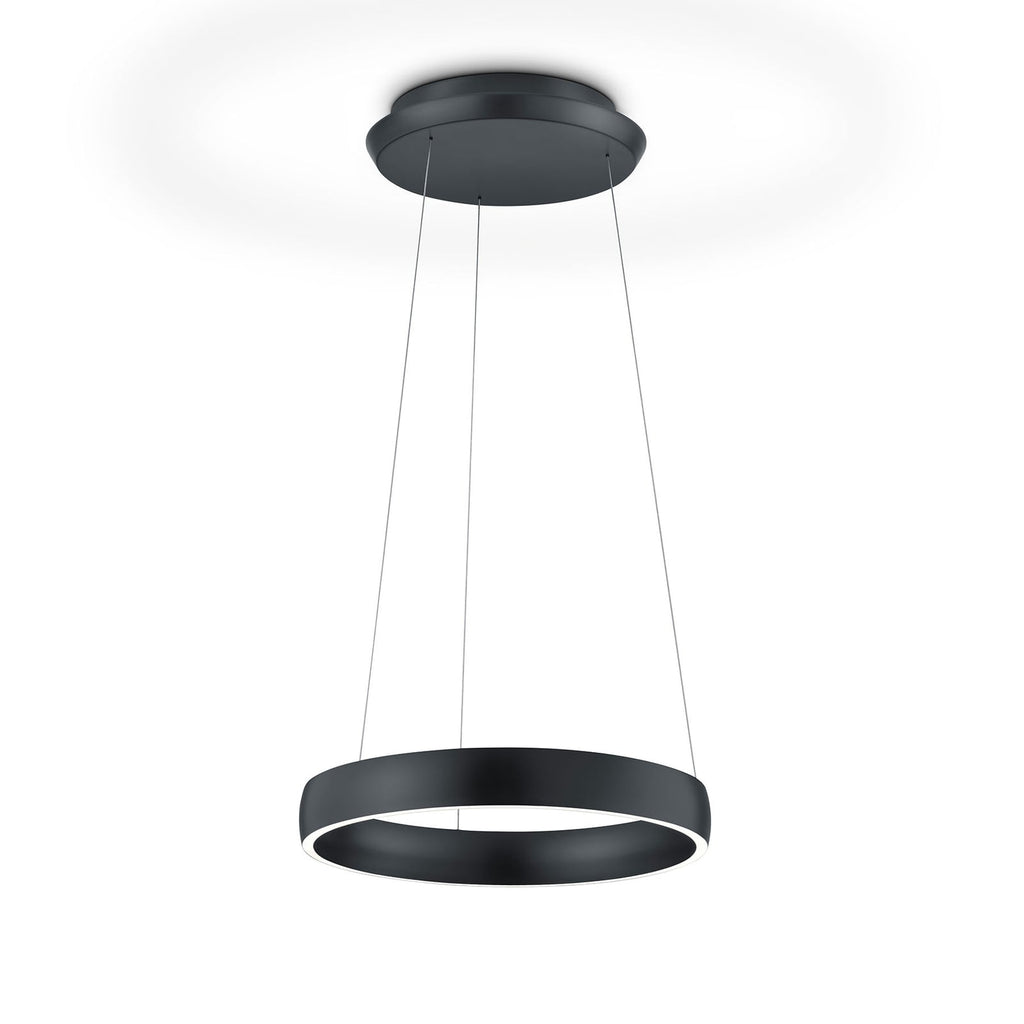 LED pendellampe Sara-40 svart dimbar Ø40 cm bakside