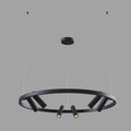 LED pendellampe Satellite Ø90 cm 42W 3300K svart forfra
