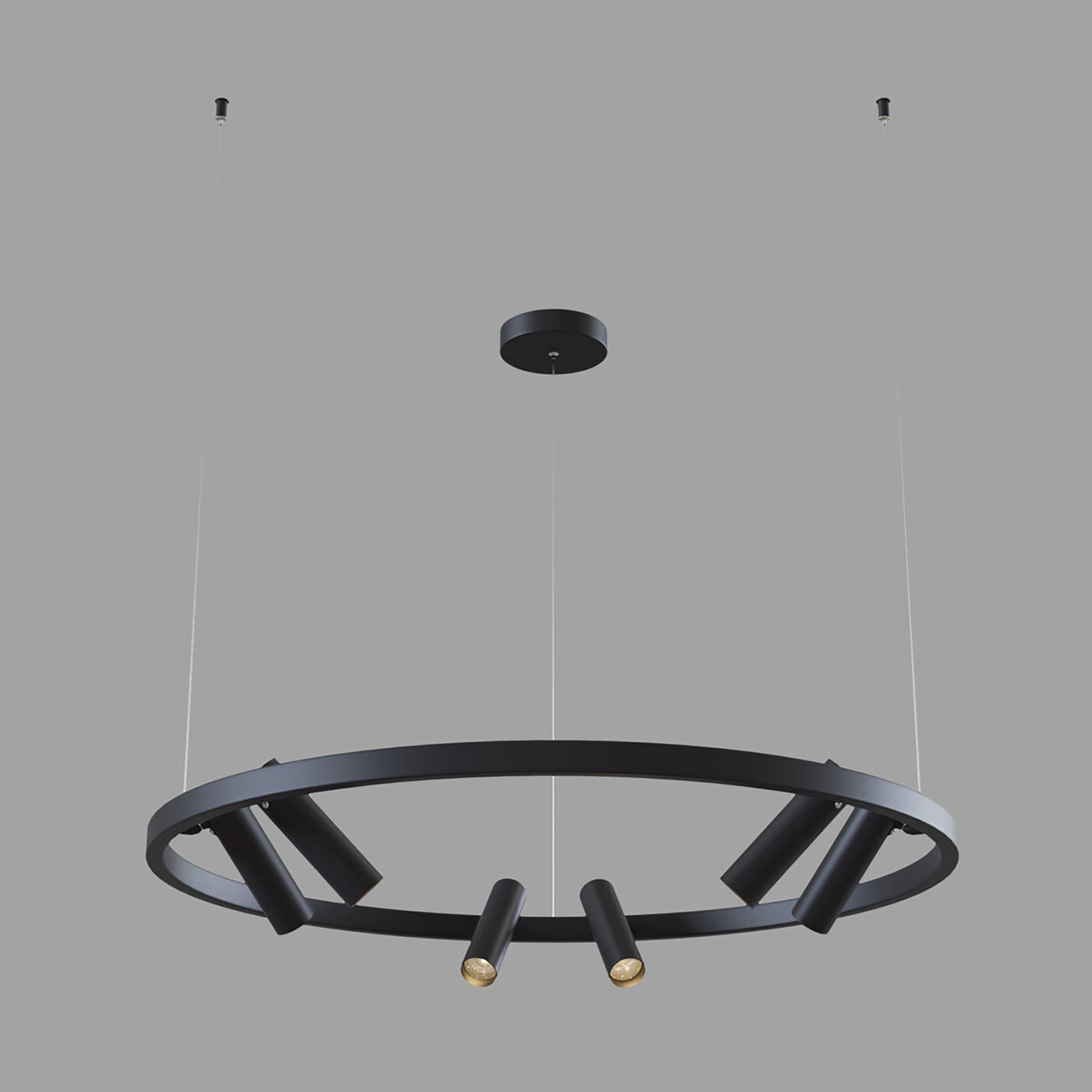 LED pendellampe Satellite Ø90 cm 42W 3300K svart bakside